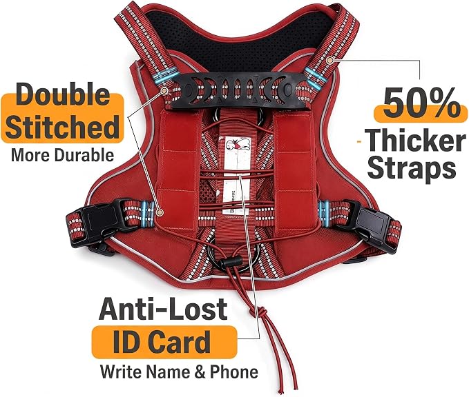 3-in-1 Dog Vest Harness Leash Set for Daily,Service,Training Animal Small