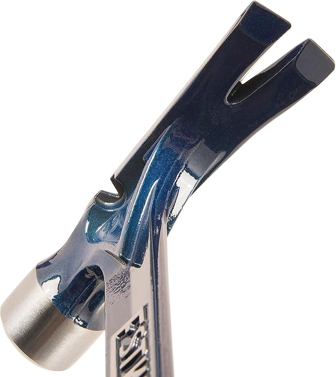 ESTWING Ultra Series Hammer - 19 oz USA Made Rip Claw Framing Hammer with Smooth Face & Shock Reduction Grip - E6-19S