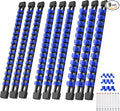 Reniteco 9-Pack Socket Organizer Set, 1/4" x 48 3/8" x 45 1/2" x 36 Clips | 129 Clip Capacity, Havy-Duty ABS Socket Rails, Removable Clips, Drive Socket Storage, Toolbox Drawer or Wall Mount