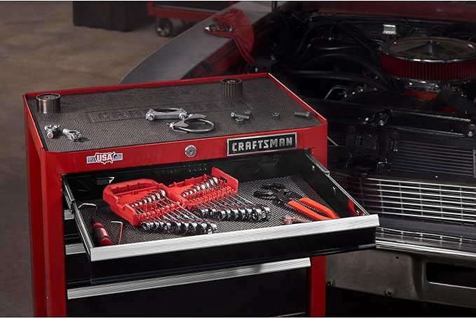 CRAFTSMAN Ratchet Wrenches Set, 20 Pc, 90 Tooth SAE/Metric Ratcheting Wrench Set with Case, 4 Degree Arc Swing (CMMT87220)