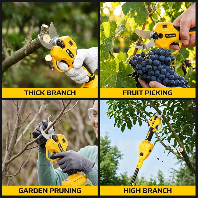For Dewalt 20V Max Electric Pruning Shears, 2-in-1 Brushless Electric Pruner, Cordless Garden Tools Pruner Branch Cutter, 1.4" Cutting Diameter, 8.4ft Extension Pole, Tool Only