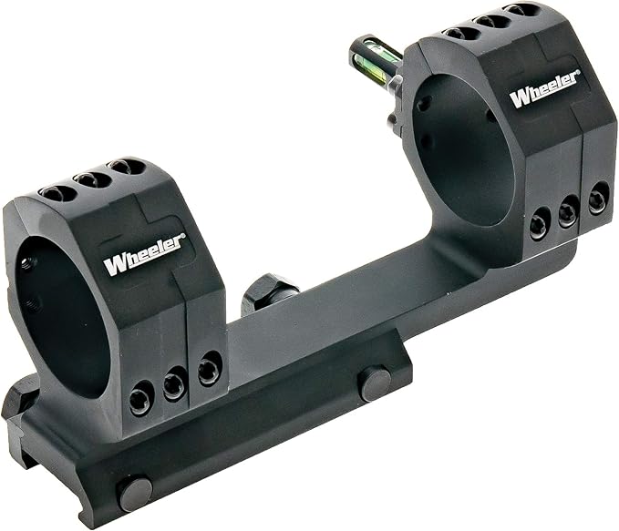 Wheeler 1 Piece Pic Rail Cantilever Scope Mounts with Integrated Anti-Cant Indicator for Leveling, Shooting and Gunsmithing
