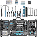 Zeite Tool Kit for Home, 144 Piece Hand Tool Set with Storage Box, General Basic Repair Tool Set with Hammer, Pliers, Wrenches, Voltage Tester, Measure Tape, Screwdriver Bits