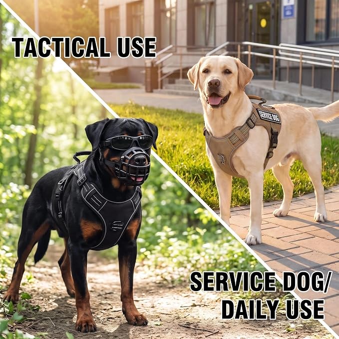 3-in-1 Dog Vest Harness Leash Set for Daily,Service,Training Animal X Large
