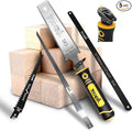 5-In-1 Multi Blades Hand Saw, 6 Inch(11T/16T) Double Edges Japanese Pull, DrywallSaw, HackSaw, Jab Saw, for Woodworking, Hard/Soft woods cutting, Metal, Blade Quick Change Mechanism.