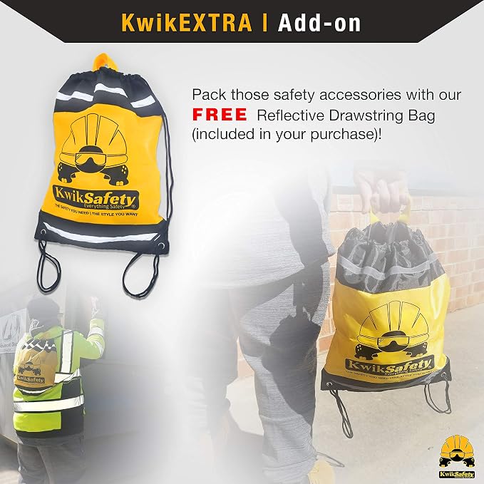 KwikSafety - SCORPION Safety Harness [w/Attached 6ft Lanyard] Safety Harness Fall Protection Kit ANSI OSHA