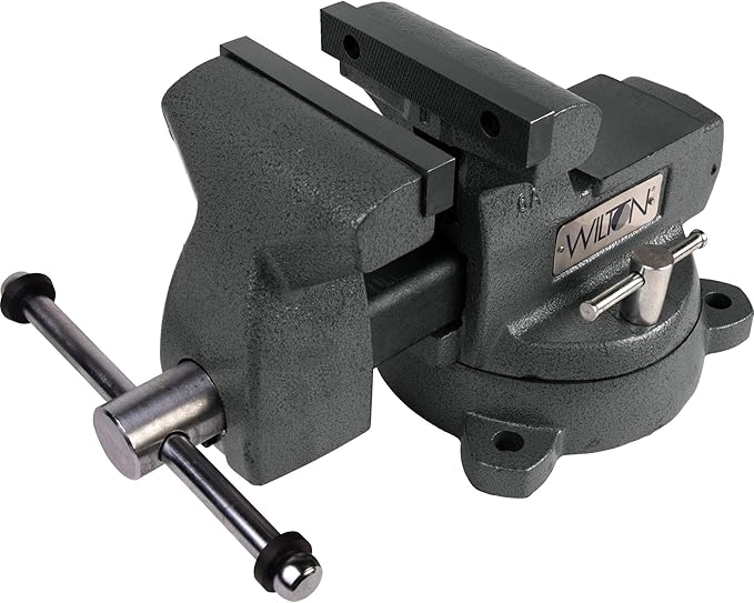 Wilton Mechanics Bench Vise, 6" Jaw Width, 5-3/4" Jaw Opening, 4-1/8" Throat (Model 746)