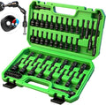 55-Piece Magnetic Nut Driver Set, Metric & SAE 1/4" Hex Shank, Impact Socket Adapters, Snappy Driver Bits, Drill Bit Extension, 14PCS Screwdriver Bit Set