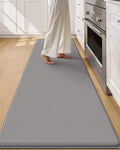 Color&Geometry Anti Fatigue Cushion Kitchen Mat for Floor -24"x94",Wide,Easy Clean, Water & Oil Proof, Anti Slip, Foam Rubber Runner Rug for Front Sink Comfort Standing,Grey