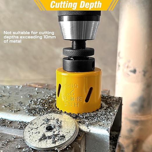 KATA Bi-Metal Hole Saw Kit, 18 Piece M42 Steel Hole Saw Set with 3/4"-2-1/2"(19-64mm) Saw Blades, Hole Saws Drill Bits Hole Cutter Kits with Storage Case, Holesaw Cutting for Thin Metal, Hard Wood