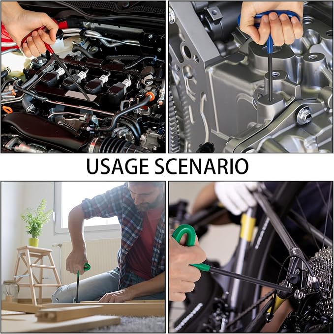 30-Piece T Handle Allen Wrench Set with Metric(2-10MM) & Inch(3/32-3/8) & Torx（T9-T50 Allen Hex Keys Wrench Set, 7.4 inches long, Cushion Grip