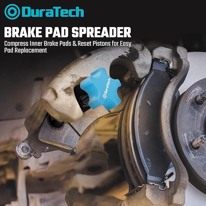 DURATECH Brake Caliper Compression Tool, Brake Pad Spreader for Compress Inner Brake Pads & Reset Pistons, Disc Brake Pad Spreader Tool for Most Cars and Light Trucks
