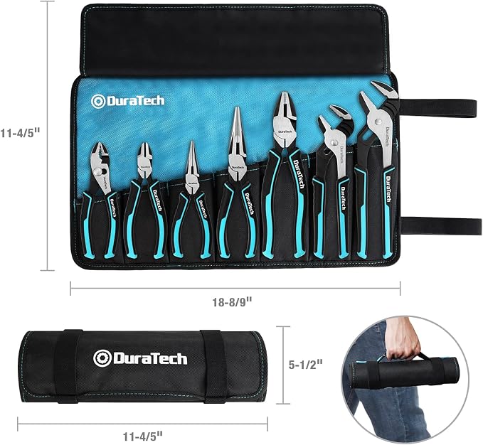 DURATECH 7-Piece Pliers Set & 12-Piece Magnetic Screwdriver Set