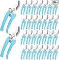 Chumia 30 Garden Flower Shears Pruning Scissors Heavy Duty Plant Scissors Trimming Garden Clippers Hand Tree Pruner for Yard Gardening Plants Hedge Flower Tree Cutting Secateurs (Blue)
