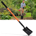 Small Garden Shovels for Digging, Small Spade Square Trench Shovel with 43.3" Metal Handle,Mini Transfer Small Flat Shovels for Gardening,Planting,Digging,Landscaping,Camping,Kids Sand Beach Shovels