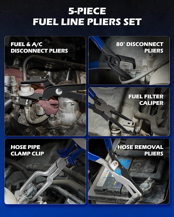 OMT14pc Fuel Line Pliers &Hose Clamp Pliers Set, Fuel Line Disconnect Tool