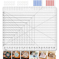 Quilting Ruler- 17-3/4in x 22in, Extra Large Slotted Quilting Ruler, Non-Slip Design, High-Quality Acrylic Cutting Template, Perform Precise Measurement and Effortless Cutting of Fabric Strip.