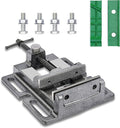 Drill Press Vise,5" Heavy Duty Bench Vise, Bench Clamp Vise，Drill Press Vice with Multi-Groove Vice Jaw Pads