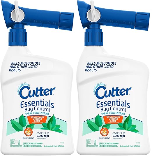 Cutter Bug Control Spray Concentrate | Kills Mosquitoes | For Insects | Pack of 2