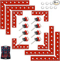 Corner Clamps for Woodworking,8pcs corner clamps With Box, 5.5"& 3.14"Aluminum Alloy 90 degree right angle clamp, Positioning Square Tools for Frame, Cabinets, Drawers,Box, for Dad.