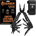 Gerber Truss 17-in-1 EDC Multitool Pliers, Pocket Knife with Sheath, Black