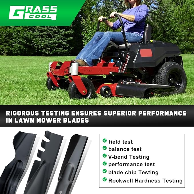 Grasscool SS5000 Timecutter 50 inch 115-5059-03 Mulching Mower Blades for Toro Time Cutter MX5050 MX5000 MX5075 Z5000 50'' Deck Zero Turn Replace 110-6837-03