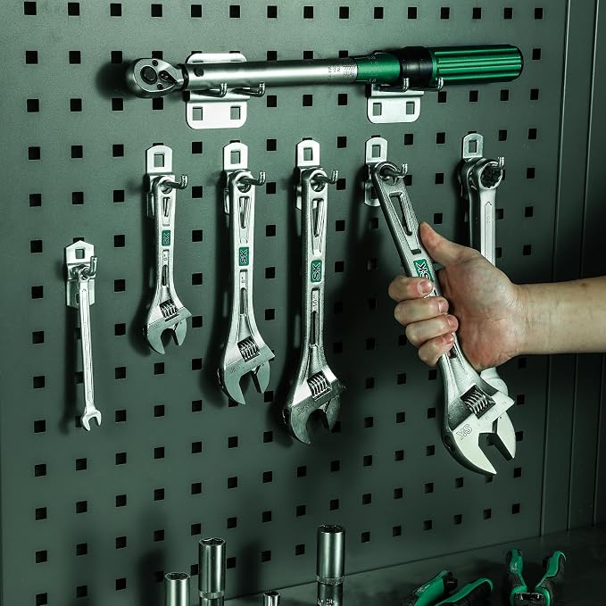 SK 8-Inch Adjustable Wrench, 1-1/4" Jaw Capacity, SAE&Metric Scales | X-Frame Handle, Precision Jaw, Heat Treated CR-V Steel, Chrome-Plated Rust Resistant Finish