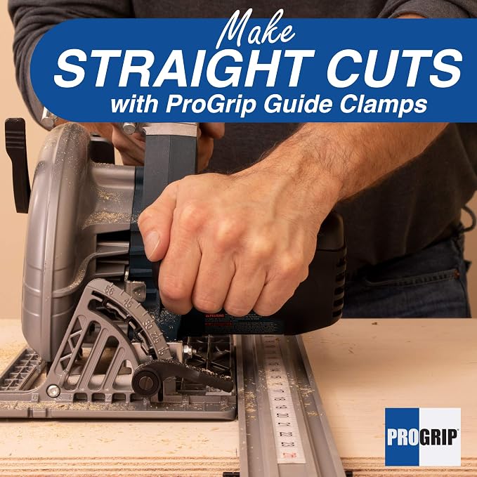 ProGrip Straight Edge Clamp Ideal for Cutting Large Sheets of Plywood and