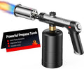 ThermoMaven Propane Torch with One-Touch Max Fire, Cooking Blow Torch Gun with a Safety Lock, Charcoal Lighter, Flame Thrower, Kitchen Food Torch Head for Grill, Sous Vide, BBQ (Tank Not Included)