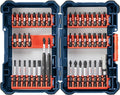 Bosch SDMS44 44-Piece Assorted Impact Tough Screwdriving Custom Case System Set for Screwdriving Applications