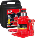 Big Red Hydraulic Bottle Jack with Carrying Case, 20 Ton (40,000 lb) Capacity,T92007S