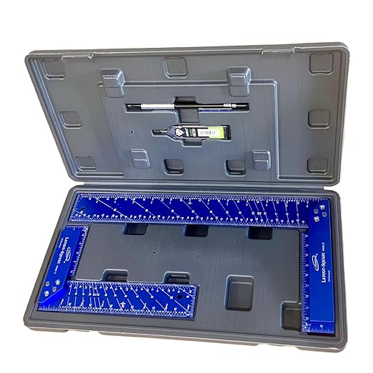 iGaging Layout Square Mark II Set of Two 7" & 12" w/Center Finder Bevel Gauge