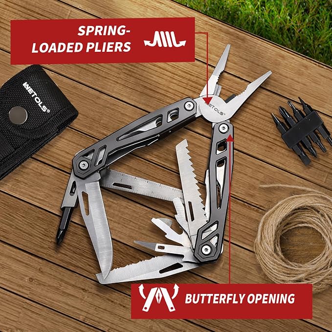 Father‘s Day Gifts for Men Dad Him, 21-in-1 Multitools with Pocket Knife