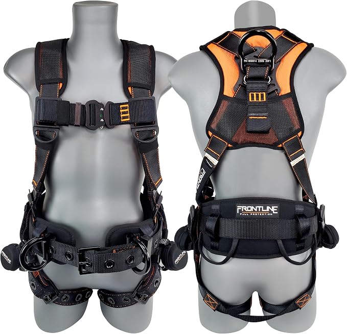 FRONTLINE FALL PROTECTION Harnesses + D-Ring+ Multiple Styles + OSHA and ANSI compliant