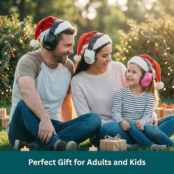 Pro For Sho 34dB NRR Hearing Protection Ear Muffs – Highest NRR Compact Design Ear Protection for Loud Events & Sensory Use