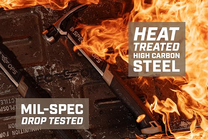 Spec Ops Tools Hammer Set, 20 oz Nailing Hammer and 22 oz Framing Hammer with Rip Claw & Soft Mallet Cap,25% Lighter Head, Shock-Absorbing MOA Grip, 3% Donated to Veterans