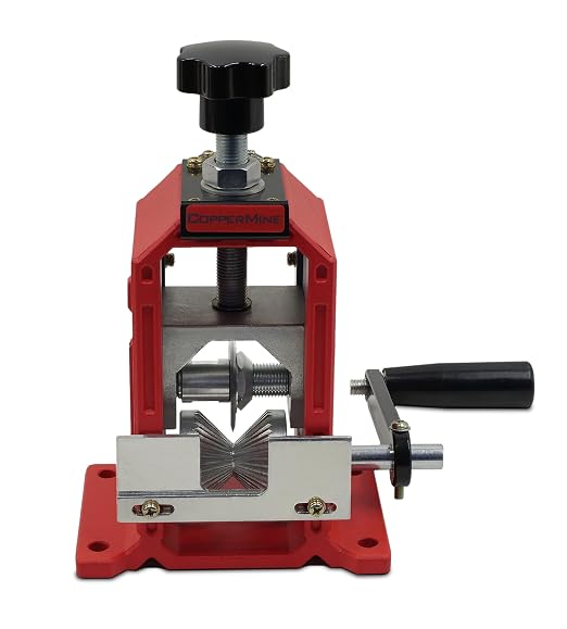 CopperMine Wire Stripping Machine, Drill Powered Benchtop Wire Stripper for 18 AWG to 1-1/2" Cable, Large Cable Wire Stripper, Manual Copper Wire Stripper Wire Recycling, Solid & Stranded Wire