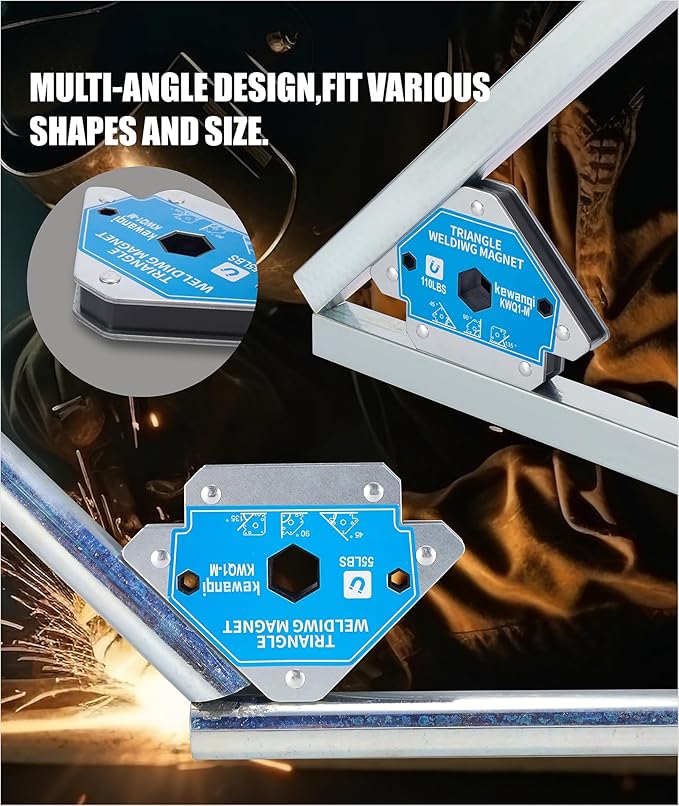 110 LB Welding Magnets Clamp Sets-4 Pieces of Magnetic Welding Holder 110 LBS Holding Power Welder Tools and Accessories
