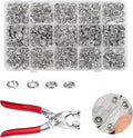 200 Sets Metal Snaps Buttons with Fastener Pliers Press Tool Kit Perfect for DIY Crafts Clothes Hats and Sewing (800pcs)