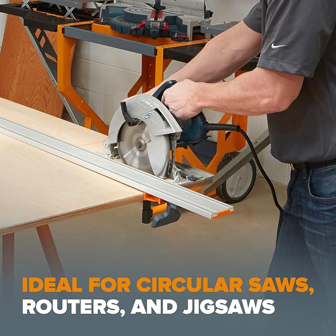 BORA 36" NGX Circular Saw Guide | Precision Cutting Guide for Circular Saw | Straight Edge Track Saw Guide Rail with Quick Lock Lever 544036
