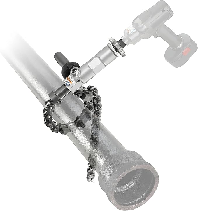 RIDGID 42878 Model 238-P Powered Soil Pipe Cutter, 8-inch Chain Pipe Cutter