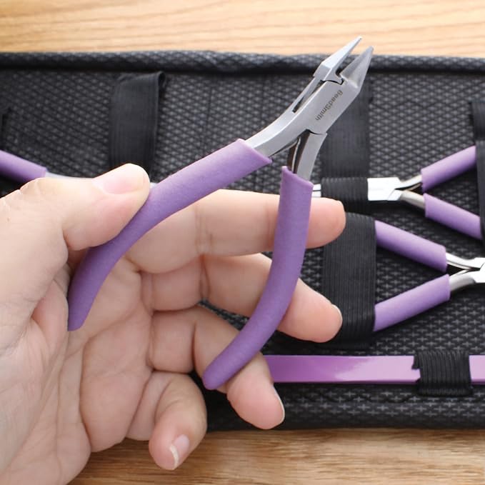 The Beadsmith Fashion Color Pliers, Jewelry Making Supply Set of 8