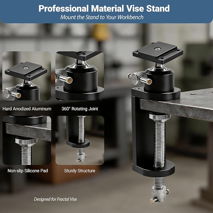 ARKNOAH Heavy Duty Vise Stand with 360-Degree Swivel Base