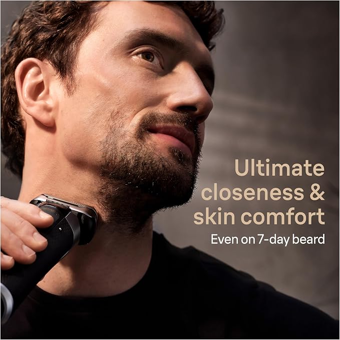 Braun Series 9 PRO+ Electric Razor for Men, 5 Pro Shave Elements & Precision Long Hair Trimmer, 6in1 SmartCare Center, Wet & Dry Electric Shaver for Smooth Skin with 60min Battery Runtime, 9517s