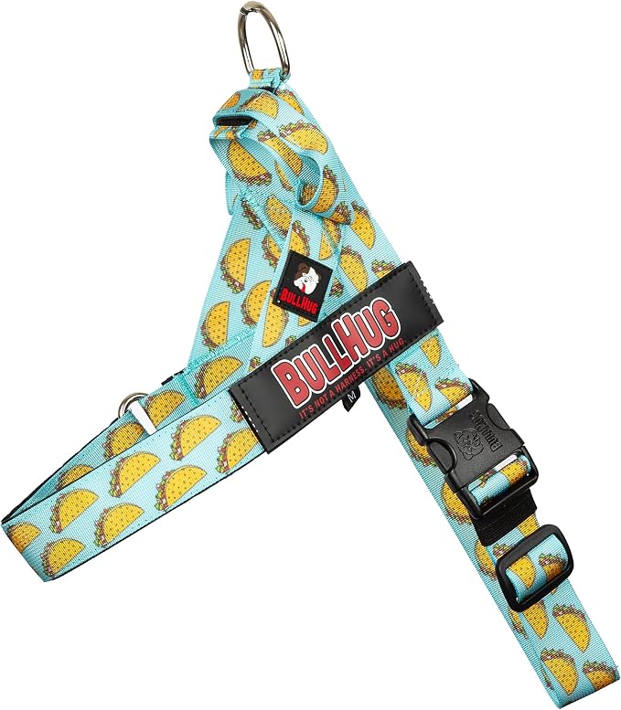 Adjustable Dog Harness– No Pull, No Choke – for English Bulldogs, French Bulldogs, Pugs & Broad-Chested Breeds – Easy, Safe Walks (Taco, Small)
