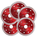5Pcs Diamond Saw Blades, 4-1/2" Tile Grinder Cutting Blade for Angle Grinder Tile, Super Thin Indestructible Disc for Grinder for Cutting Porcelain Ceramic Granite Marble, Multi-Pack Value