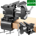 Bench Vise, 6" Table Vise For Workbench,2-in-1 Multi-Purpose Heavy Duty Bench Vice With Multifunctional Soft Jaws, 270° Swivel Base Home Vise for Woodworking,Home Workshop,Welding and DIY