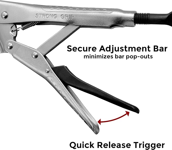 Strong Hand Tools PFC1036 Locking Chain Pliers, Removable 36 Chain, Hold Up To 10.5" Diameter Pipe, Unique Easy Open Crank Handle, Quick Release Trigger