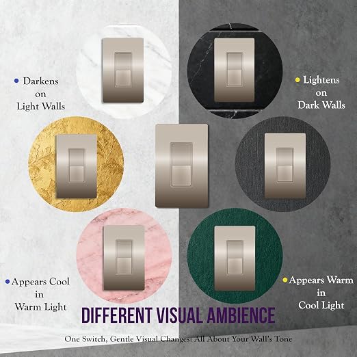 ENERLITES Elite Series Decorator Rocker Light Switch, 15A 120V/277V, Gloss Finish, Single Pole, 3 Wire, Grounding Screw, Residential Grade, UL Listed, 91150-NK, Nickel