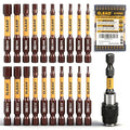 21-Piece 2.5" Allen-Wrench Hex Drill Bit Set, Durable Impact Allen Key Set, Long-Lasting Strong Magnetic Hex Screwdriver Bit Set, SAE & Metric Size, Mechanic Automotive Furniture DIY Home Repairs
